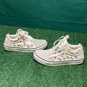 Vans Cream Floral Sneakers